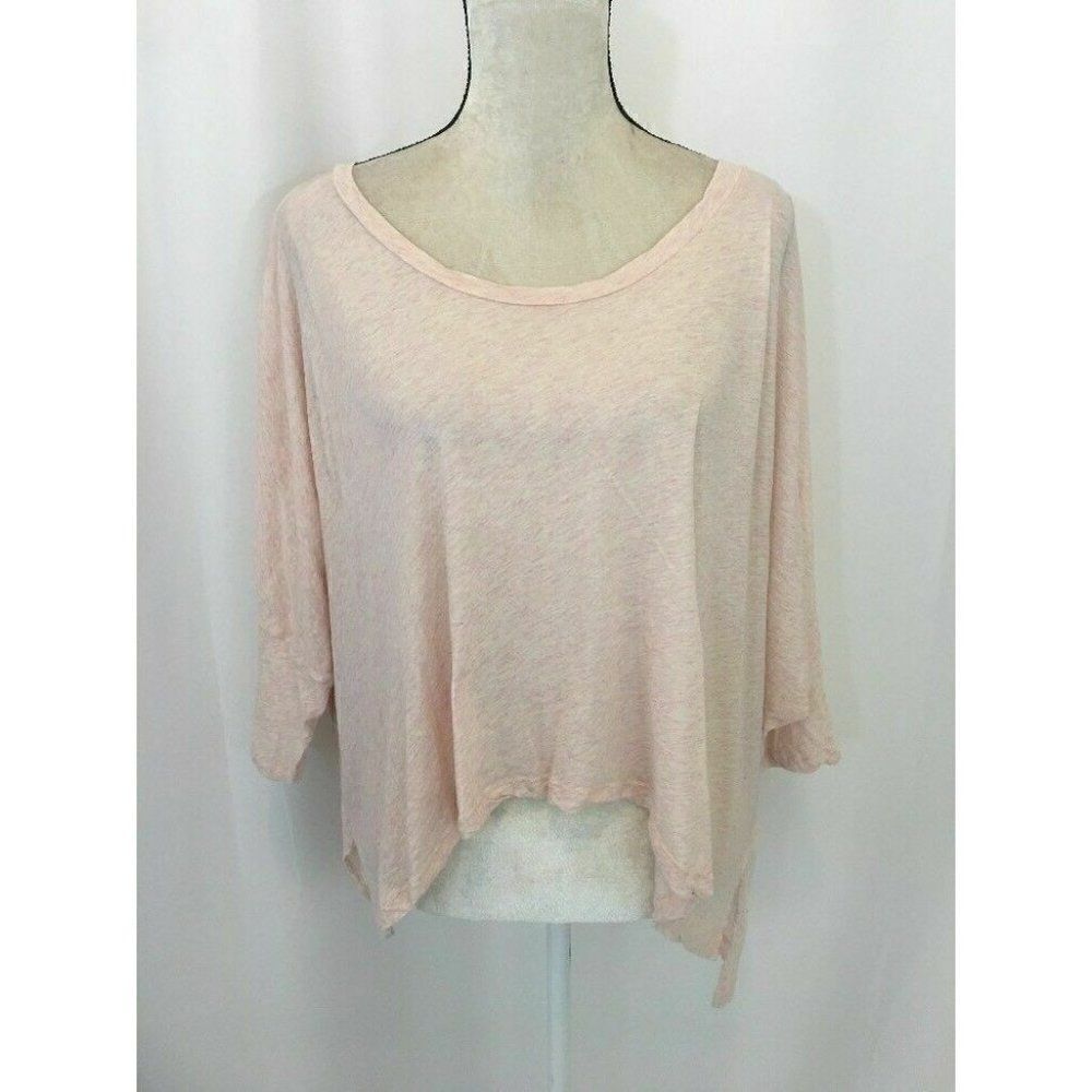 LNA Salmon Pink Long Sleeve Over Sized top